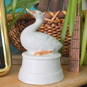 White Duck Goose Ceramic Figurine